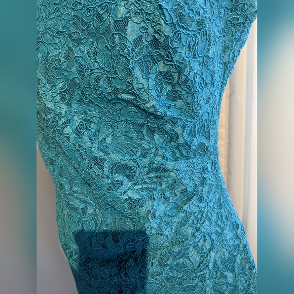 Blue lace dress size Small - Picture 5 of 9
